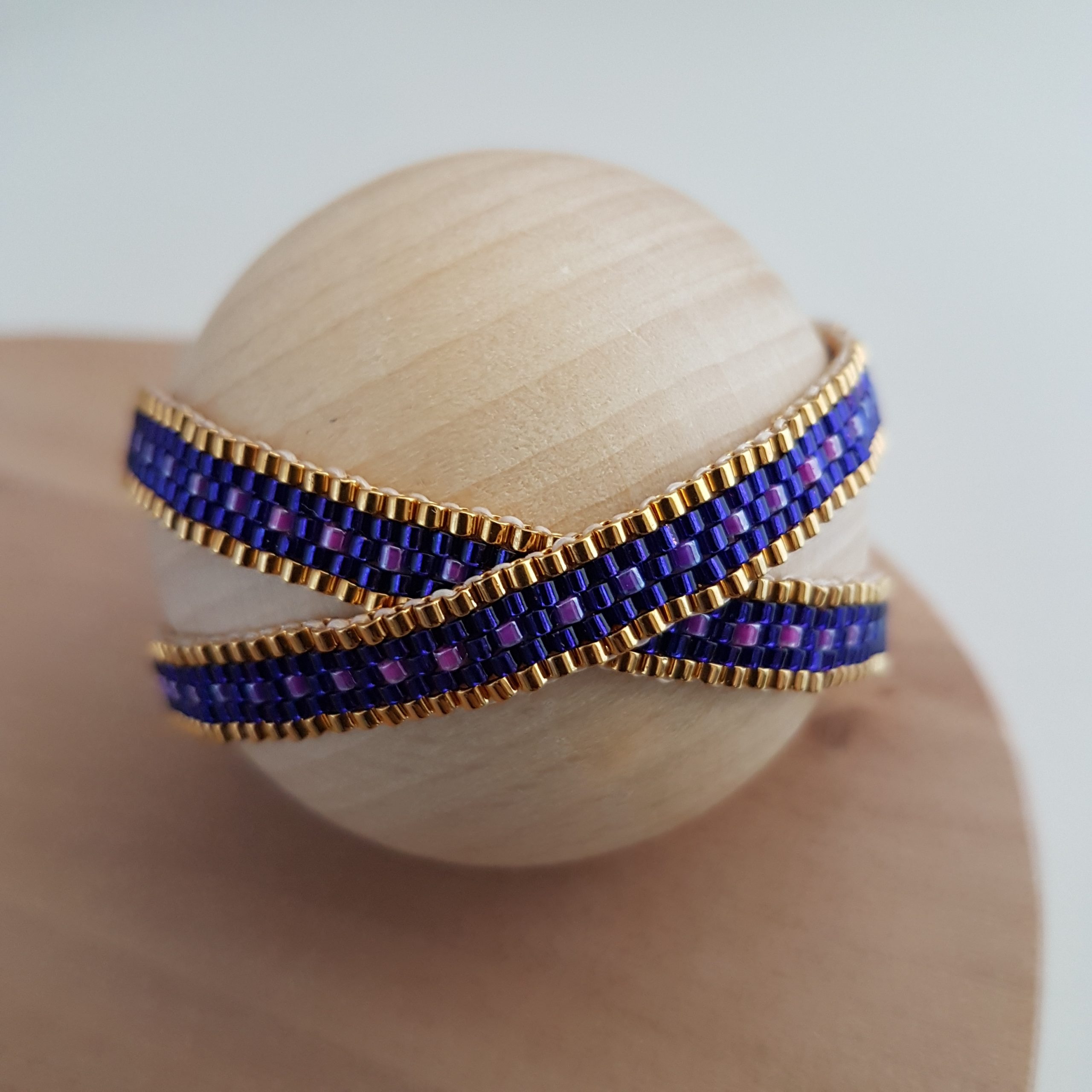 Bracelet double CAMILA [violet]